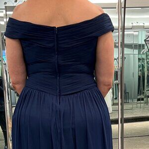 Navy Blue, Bridesmaid/Mother of the Bride Long Dress-Size 10